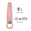 Насадка на пенис Baile Brave Men Vibro Penis Sleeve 17 см телесный - миниатюра 6