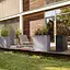 Вазон Lechuza Canto Stone 80 wide кварцевый белый (13747) - миниатюра 5