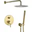 Душова система VBI Milano brushed gold прихованого монтажу VBI-050109BG, Золотий - мініатюра 1