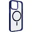 Чохол-накладка DK для Apple iPhone 14 MagSafe Composite Metal Edge (blue) - мініатюра 1