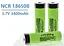 Защищенный Li-Ion аккумулятор Panasonic NCR18650B 3400 mAh (Зеленый) - миниатюра 2