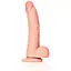 Фалоімітатор RealRock Straight Realistic 8" 23 см (тілесний) - мініатюра 1