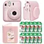 Подарочный набор камера Fujifilm Instax Mini 12, Фотобумага 100 шт, Чехол, Фотоальбом на 64 фото Розовый - миниатюра 1