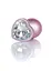 Анальна пробка B - Series HeavyFun Jewellery Pearl Pink Heart Plug S 7 см (прозорий) - мініатюра 7
