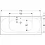 Ванна акрилова Gebert Soana Duo 180x80 554.004.01.1 + ніжки Білий - мініатюра 4