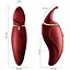 Вибратор 2 в 1 с язычком Zalo Hero Wine Red кристалл Swarovski - миниатюра 2