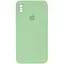Чехол Silicone Case Square Full Camera Protective AA для Apple iPhone XS Max 6.5 Мятный/Mint - миниатюра 1