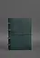 Шкіряний блокнот А4 на кільцях (Софт-бук) 9.0 в м'якій обкладинці зелений Краст - мініатюра 2