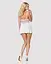 Сатиновый пеньюар с кружевом Obsessive 810-BAB-2 babydoll & thong белый пеньюар танга L/XL - миниатюра 4