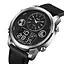 Чоловічий спортивний годинник Skmei 1653 (Чорний з сріблястим) - мініатюра 1