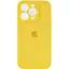 Чохол Epik Silicone Case Full Camera Protective (AA) для Apple iPhone 16 Pro (6.3) Жовтий/Yellow - мініатюра 1