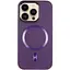 Шкіряний чохол Epik SnapCase with MagSafe для Apple iPhone 15 Pro 6.1 Dark Purple - мініатюра 2