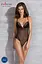 Сітчасте боді з мереживним ліфом Passion DELIENA Body XXL/XXXL black - мініатюра 5
