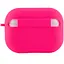 Силіконовий футляр з мікрофіброю для навушників Airpods Pro Рожевий / Barbie pink - мініатюра 3