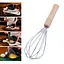Венчик кухонный из нержавеющей стали с деревянной ручкой 26 см, Master Class 83797 - миниатюра 3