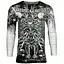 Футболка с длинным рукавом Xtreme Couture by Affliction Men's Thermal Shirt Catacombs Skull Biker 3XL - миниатюра 1