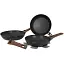 Набор сковородок Gimex Frying Pan Set Black 3 предмета (6979264) - миниатюра 1