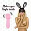 Мини-вибратор FeelzToys Mister Bunny 13.5 см розовый - миниатюра 4