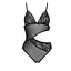 Боди с ажурным лифом Passion Christa Body black L/XL - миниатюра 3