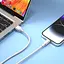 Кабель XO NB249 5A PVC Shiny Colorful Lightning Data Cable белый - миниатюра 2