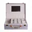 Скринька для прикрас з екошкіри 19 відділень із дзеркалом 23.5×14×8 см органайзер для прикрас Сірий Yiwu HP-5-20G - мініатюра 7