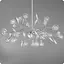 Люстра подвесная 517 Dlight на 45 ламп Хром Сатин (01968) - миниатюра 1