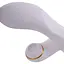 Вібратор-кролик з флогером Lockink Sevanda Whip Vibrating Massage Wand - White & Golden - мініатюра 4