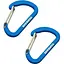 Брелок-карабін Munkees 3251 Flat Wiregate 4х40 мм пара Dark Blue (1012-3251-DB) - мініатюра 1