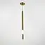 Led светильник латунный в вертикальной форме 60 см на 3 режима | Line F | Арт. YG517 wB/600 VL AB - миниатюра 9