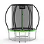 Батут с внутренней сеткой 4FIZJO Premium 6FT 183 см 4FJ0602 Black/Green (P-5907739319234) - миниатюра 5