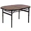 Стіл Bo-Camp Melrose Oval 120x80 cm Темно-коричневий - мініатюра 1