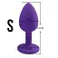 Анальная пробка I’MCUM Crystal Harmony Размер S 6.7x2.8 см Силиконовая Фиолетовая (IM-KGS201_S_purp) - миниатюра 6