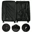 Набір тканинних валіз 3в1 з кодовим замком і телескопічною ручкою чорний (M90-3) - мініатюра 2