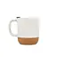 Керамічний кавовий кухоль OldBro Whiter White 400 мл з корковим дном і кришкою - мініатюра 2