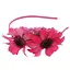 Обруч для волос "Гербера" La-beauty 0206-328-1 малиновая - миниатюра 1