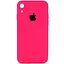 Чохол Epik Silicone Case Square Full Camera Protective AA для Apple iPhone XR 6.1 Рожевий/Barbie pink - мініатюра 1