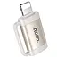 Переходник Hoco UA31B OTG Lightning male to Type-C female - миниатюра 1