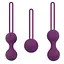 Комплект силіконових вагінальних кульок 3 шт. Фіолетовий - мініатюра 1