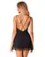 Сорочка та трусики Obsessive Bella Rou chemise & thong XL/XXL - мініатюра 2