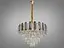 Вишукана підвісна кришталева люстра на 11 ламп, золото - мініатюра 2