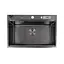 Черная кухонная мойка из нержавейки 1.5 мм многофункциональная Nett NB-7048 - миниатюра 5