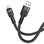 Кабель Hoco Micro USB charging data cable U110, 1.2 м черный - миниатюра 1