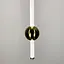 Led светильник в вертикальной форме 90 см с латунным шариком | Line F | Арт. YG517A/900 VL AB - миниатюра 5