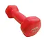 Гантель с виниловым покрытием M 0289, 1кг Красный - миниатюра 1