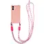 Чохол Epik TPU CrossBody with straps для Apple iPhone 16 Plus 6.7 Pink - мініатюра 1