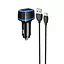Автомобільний зарядний пристрій BOROFONE BZ14 Max 2USB/2.4A+ Cable Micro чорний - мініатюра 1