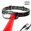 Ліхтар налобний з червоним і білим світлом акумуляторний BL-1804-RED+COB - мініатюра 2