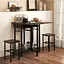 Комплект барний Costway Ravelli розкладний стіл з стільцями в стилі Loft - мініатюра 2