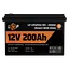 Акумулятор LP LiFePO4 12V (12,8V) - 200 Ah (2560Wh) (Smart BMS 100А) з BT пластик для ДБЖ - мініатюра 2