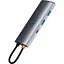USB-хаб Baseus Metal Gleam Series 7-in-1 Multifunctional Type-C HUB Gray (WKWG020113) [72632] - мініатюра 3